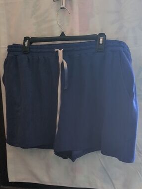 Candace Cameron Bure Royal Blue Elastic Waist Shorts